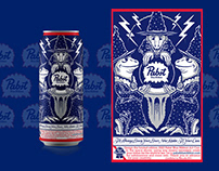 2022 Pabst Blue Ribbon Can Art Contest Submission