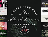 THE HAND DRAWN FONT BUNDLE - LIMITED TIME ONLY