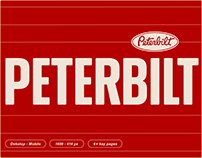 Peterbilt Motors — website redesign