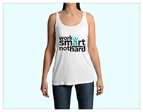 T-Shirt Design | Work Smart Not Hard
