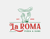 La Roma Pizza and Subs Brand Identity