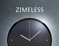 Zimeless - minimalistic solar-powered wall clock