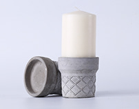Cone candleholder