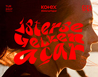 Kotex - SheWaves Font Design
