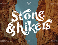 Stone & hikers - Groovy Retro Font