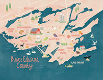 Illustrated Map of Prince Edward County