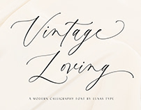 Vintage Loving Modern Calligraphy Font