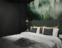 BEDROOM WITH FOREST