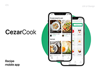 CezarCook Recipe app UX&UI Design