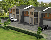 Two Story House - Exterior Architectural Rendering
