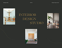 Website redesign concept for interior studio