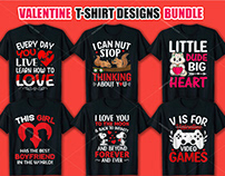This is My New Valentine T Shirt Designs Bundle.