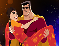 Super Hero Getting Married with Indian Girl