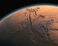 Mars with atmosphere.