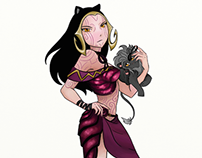 Blake from RWBY as Liliana from Magic the Gathering
