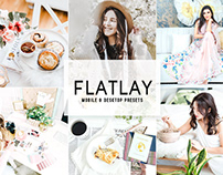 Flatlay Mobile & Desktop Lightroom Presets