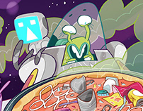 COSMIC PIZZA PARTY. Vol. 2 and Vol.3