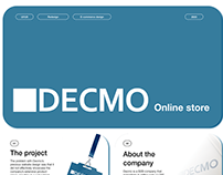 Decmo | Ecommerce website design | UI/UX