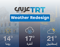 Redesign For WEATHER Segment | TRT ARABI TV