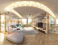 Wood & Concrete Apartment in Switzerland