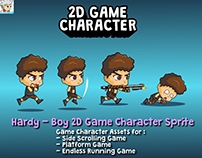 Hardy - Boy 2D Game Character Sprite