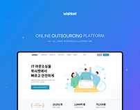 Landing page_Online outsourcing platform, Wishket