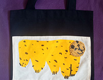 Leopards Series, Screen Printing, Shopper Bags