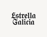 ESTRELLA GALICIA typeface