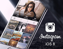 Instagram Redesign - iOS 8