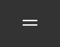 CSS Animated 2 Bar (Sandwich) Icon
