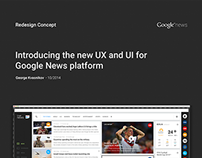 Functional and visual redesign of Google News