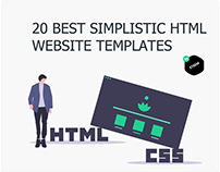 20 Best simplistic Website Templates built with HTML