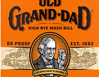 Old Grand-Dad Branding Illustrated by Steven Noble