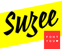 Suzee FY — fresh brush script font