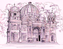 Architectural inspired monuments sketches part 1