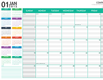 Monthly Planner 2015 + A3 Poster