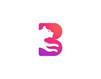 Letter B + Tiger Logo .