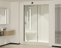 Prefabricated Shower Cubicle.