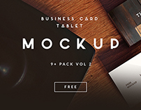9+ Business Card | TABLET FREE MOCKUP VOL 2 [Download]
