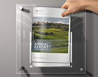 Annual Report Sharp InDesign Templat