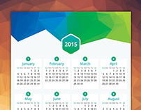 Calendar 2015 Vector Freebie