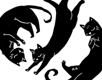 Illustration : Black Cats