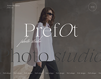 Website for photo studio 'Prefot' ui/ux