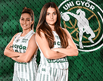 UNI GYŐR women's basketball team - rebranding