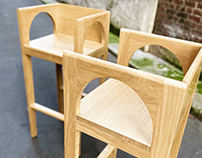 Alhambra wooden bar armchairs