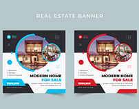Free Real Estate Instagram Banner Design