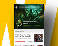 World of Warcraft Mobile Armory Redesign