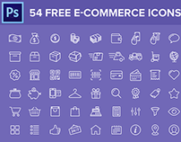 54 Free e-commerce icons