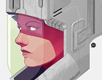Sci-fi Helmet Astrogirl