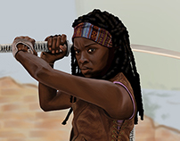 Michonne from The Walking Dead